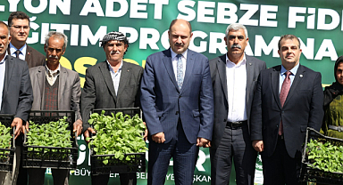 Şanlıurfa'da 2 milyon fide çiftçilere ücretsiz dağıtıldı