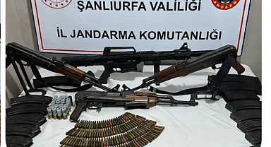 Siverek'te çok sayıda uzun namlulu silah ele geçirildi
