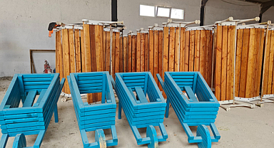 Eyyübiye Belediyesi atölyesi fabrika gibi çalışıyor