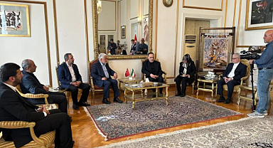 HÜDA PAR'dan İran Büyükelçiliği'ne taziye ziyareti