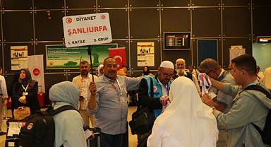 Şanlıurfa'dan dualarla uğurlandılar