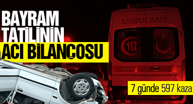 Bakan Yerlikaya, bayram tatilinin 7 günlük acı bilançosunu açıkladı!