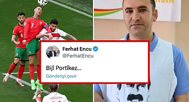 HDP'li Ferhat Encü'den skandal paylaşım! Portekiz'i tebrik etti