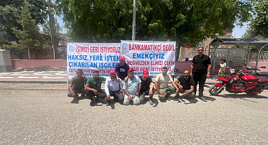 DEM Belediyesinin işten çıkardığı işçiler eyleme devam ediyor