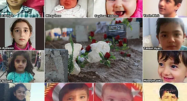 PKK bombalarının açtığı çukurlara gömülen çocuklar