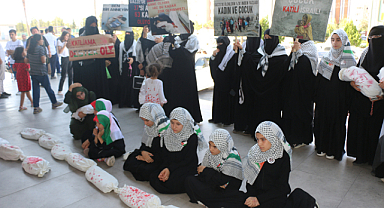 Şanlıurfa'da AVM önünde Gazze eylemi!