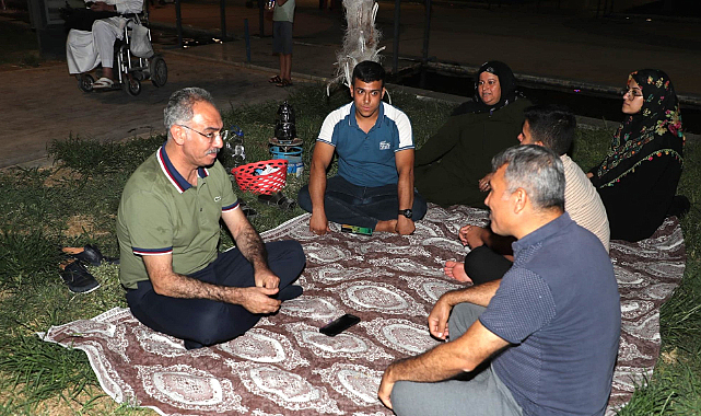 Başkan Mehmet Kuş Eyyübiye Millet Bahçesinde halkla buluştu