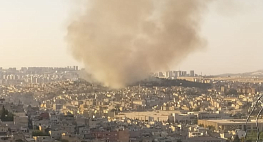 Şanlıurfa askeriye kışlasında korkutan yangın!