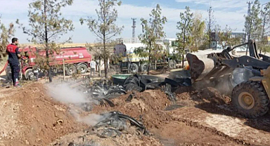 Suruç'ta fabrikada yangın çıktı!