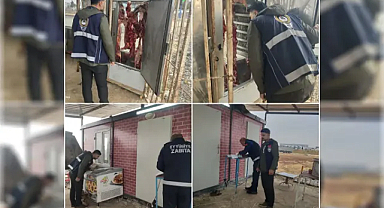 Kaçak kesim yapan işletmeye zabıtadan müdahale