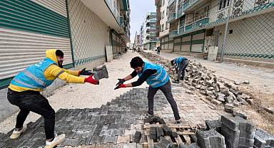 Eyyübiye sokaklarında çalışmalar devam ediyor