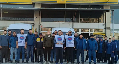 PTT çalışanları öldürülen meslektaşları için basın açıklaması düzenledi