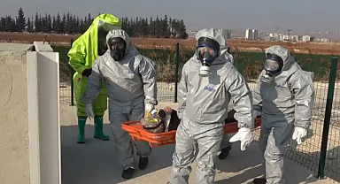 Şanlıurfa'da kimyasal ve nükleer tehditlere karşı tatbikat yapıldı