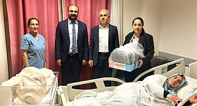Siverek'te 2025 yılının ilk bebeği dünyaya geldi
