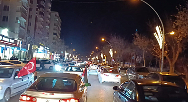 Siverek'te Gazze'nin Direnişi ve Zaferi konvoy coşkusuyla kutlandı