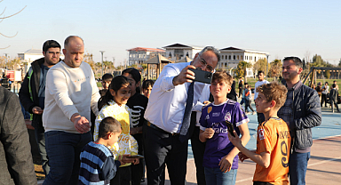 Başkan Kuş Eyyübiye Millet Bahçesi’nde halkla buluştu