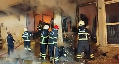 Eyyübiye'de 2 iş yerinde çıkan yangın söndürüldü