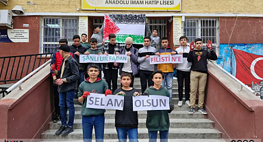 İmam Hatip öğrencilerinden Filistin'e destek!