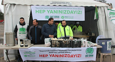 Umut Kervanı depremzedeleri yine unutmadı
