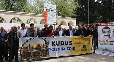 Peygamber Sevdalıları Şanlıurfa'da Kudüs için eylem yaptı