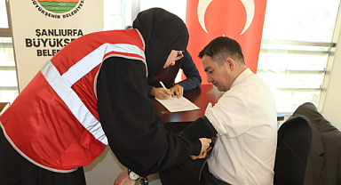 Şanlıurfa büyükşehir belediyesi personel sağlığına önem veriyor