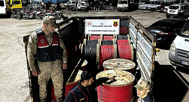 Şanlıurfa’da milyonluk kablo hırsızlığı aydınlatıldı