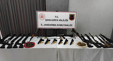 Şanlıurfa'da silah kaçakçılığına büyük darbe! 14 gözaltı