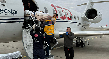 Şanlıurfa'da tedavi gören hasta uçak ambulansla İstanbul'a sevk edildi