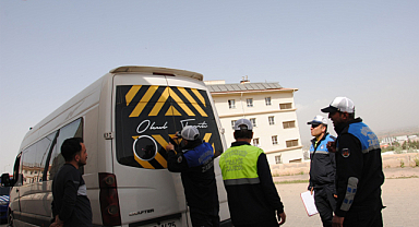 Şanlıurfa’da okul servis araçlarına denetim