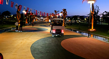 Eyyübiye Millet Bahçesi’nde Golf Araçları Hizmete Sunuldu