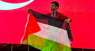 Gazze'ye destek veren Türkiyeli sporcudan anlamlı mesaj: Madalyanız Nil’in dibinde!