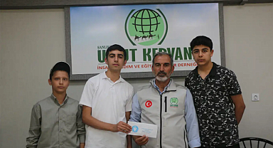Örnek gençlerden anlamlı davranış: Kazandıkları ödülü Gazze'ye bağışladılar 