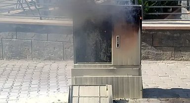 Şanlıurfa'da elektrik panosu yandı