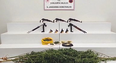Şanlıurfa’da silah ve uyuşturucu operasyonu: 2 tutuklama