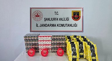 Şanlıurfa'da tütün ve alkol kaçakçılarına yönelik operasyonda 3 bin 210 paket kaçak sigara ele geçirildi