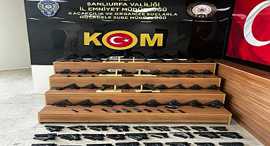 Silah kaçakçılığına darbe: 65 ruhsatsız tabanca ele geçirildi