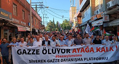 Siverek'ten Gazze'ye güçlü destek: 