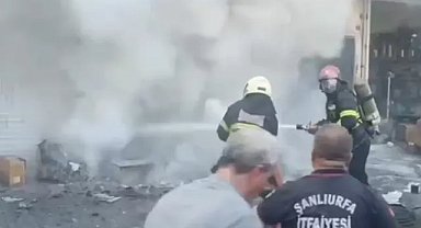 Haliliye’de iş yerinde çıkan yangın kısa sürede söndürüldü