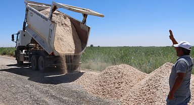 Suruç’ta yol çalışmaları devam ediyor