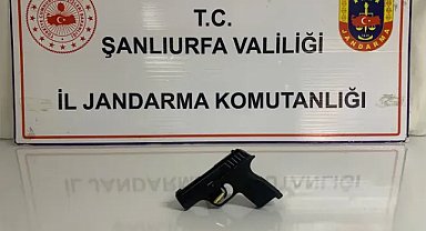 Şanlıurfa’da ruhsatsız tabanca ele geçirildi