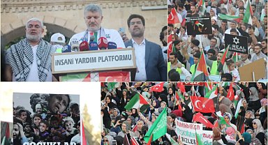 Şanlıurfa'da 'Gazze'ye vefa, Sumud'a destek' yürüyüşü düzenlendi